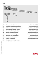 KWC ACEM1001 Notice De Montage Et De Mise En Service