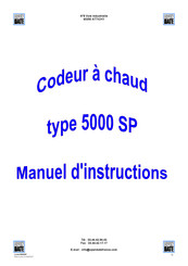 Open Date 5000 SP Manuel D'instructions