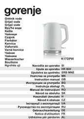 Gorenje K17DPW Notice D'utilisation