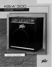 Peavey KB/A 300 Guide D'utilisation