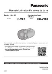 Panasonic HC-V900 Manuel D'utilisation