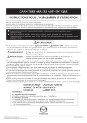 Mazda KSC6 V4 9C0 Instructions Pour L'installation Et L'utilisation