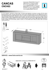 Forte CANCAS CNCH03 Notice De Montage