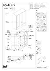 TWF SALERNO SAL8360 Instructions De Montage