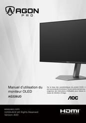 Aoc AGON PRO AG326UD Manuel D'utilisation