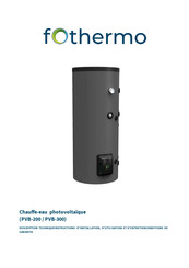 fothermo PVB-200 Mode D'emploi