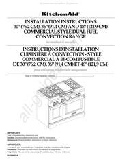 KitchenAid KDRU767VSS04 Instructions D'installation