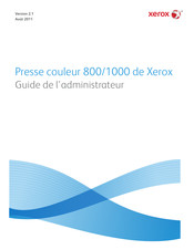 Xerox FreeFlow 800 Guide De L'administrateur