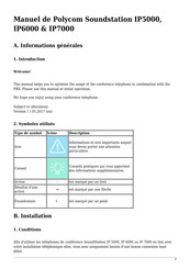 Polycom SoundStation IP 7000 Manuel