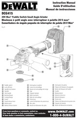 DeWalt DCG415 Guide D'utilisation