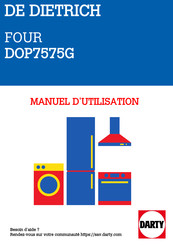 De Dietrich DOP7575G Guide D'utilisation