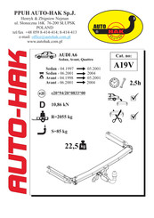 AUTO-HAK A19V Instructions De Montage