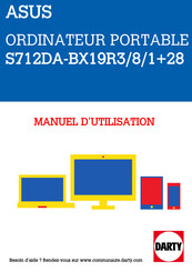 Asus S712DA-BX19R3/8/1+28 Manuel Électronique
