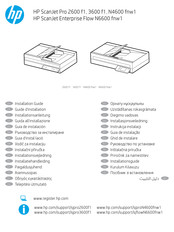 HP ScanJet Pro 2600 f1 Guide D'installation