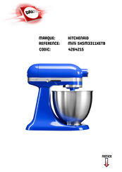 KitchenAid MINI 5KSM3311XETB Mode D'emploi