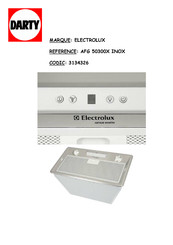 Electrolux AFG 50300X INOX Notice D'utilisation