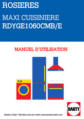 ROSIERES RDYGE1060CMB/E Manuel D'utilisation