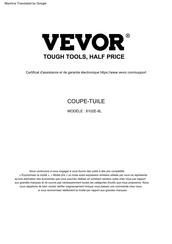 VEVOR 8102E-8L/32 Mode D'emploi