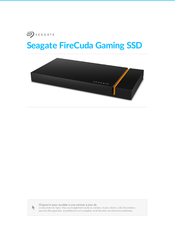 Seagate FireCuda Gaming SSD Mode D'emploi