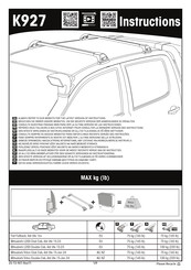 Yakima K927 Instructions