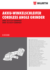 Würth AWS 18-115 P COMPACT Traduction Des Instructions De Service D'origine