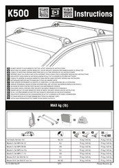 Yakima K500 Instructions