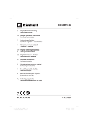 EINHELL GC-RM 18 Li Instructions D'origine