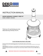 DEKO LIVING COB10503 Manuel D'instructions