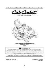 Cub Cadet Time Saver i1042 Manuel Du Propriétaire