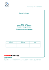 TeleMetrix ThermoRamsey Mini 11-100 Manuel Technique