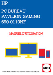 HP PAVILION GAMING 690-0110NF Manuel De L'utilisateur