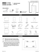 Uline H-7826 Instructions D'assemblage