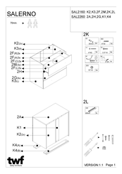 TWF SALERNO SAL2160 Instructions De Montage