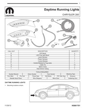 Mopar 82213171 Instructions De Montage