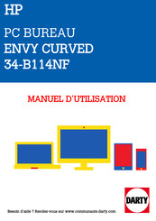 HP ENVY CURVED 34-B114NF Manuel De L'utilisateur