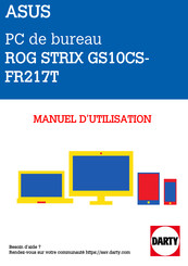 Asus ROG STRIX GS10CS-FR217T Manuel Électronique