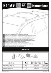 Yakima K1169 Instructions