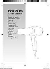 Taurus Auris ionic 2200 Mode D'emploi