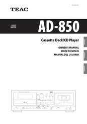 Teac AD-850 Mode D'emploi