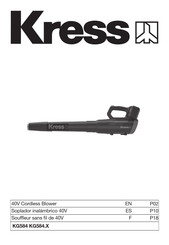 KRESS KG584 Mode D'emploi