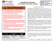 Horizon Global 76655 Instructions D'installation