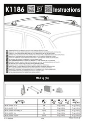 Yakima K1186 Instructions