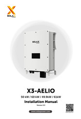 SolaX Power X3-AELIO-49.9K Instructions D'installation