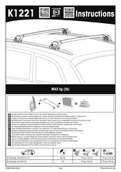 Yakima K1221 Instructions