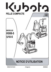 Kubota U10-5 Notice D'utilisation