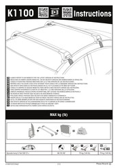 Yakima K1100 Instructions