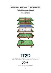 JT2D MGTL2001 Manuel De Montage Et D'utilisation