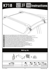 Yakima K718 Instructions