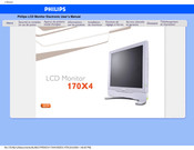 Philips 170X4 E-Manual