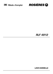 ROSIERES RLF 4912 Mode D'emploi